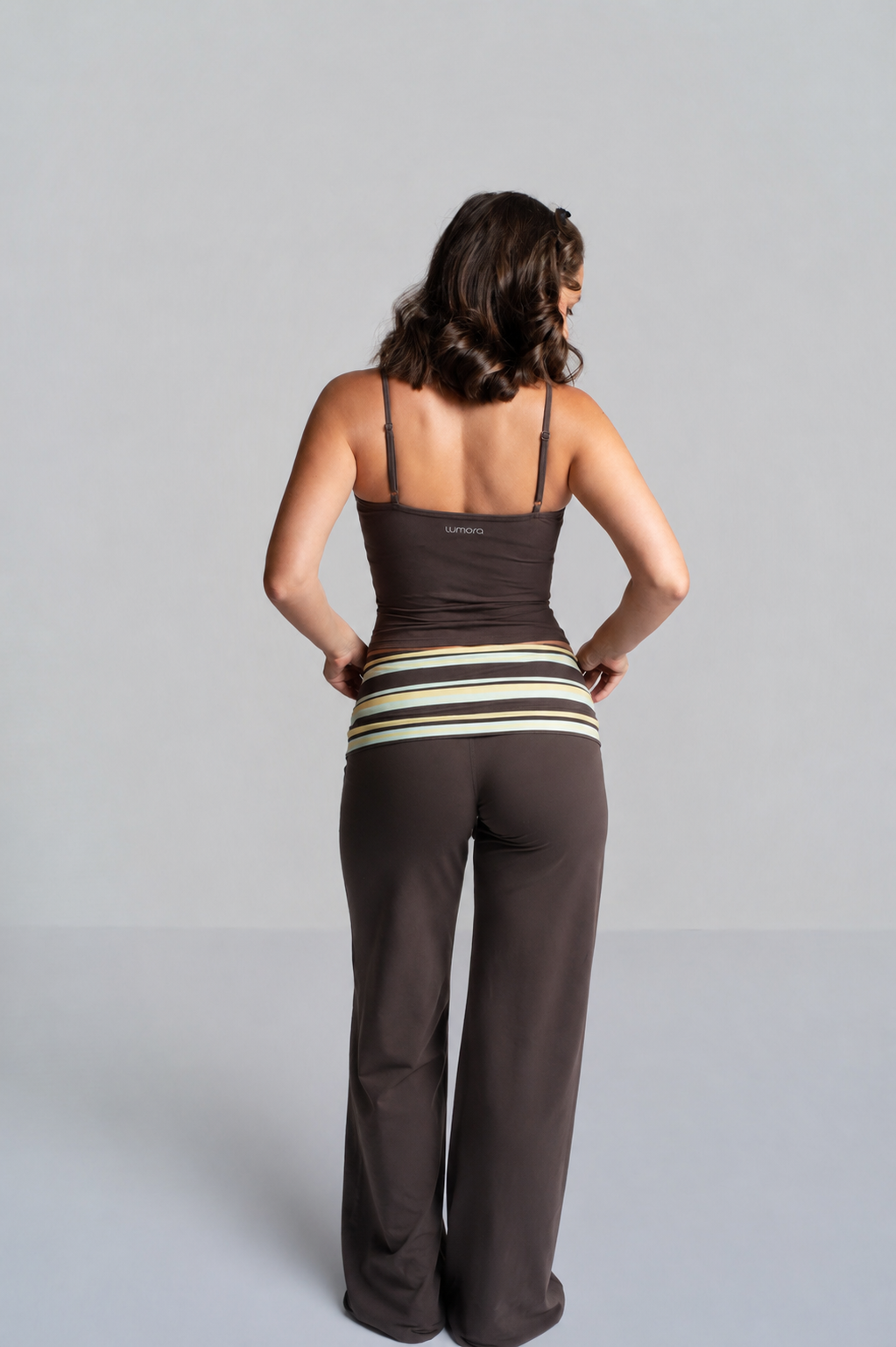 FOLD OVER FLARED LEGGINGS