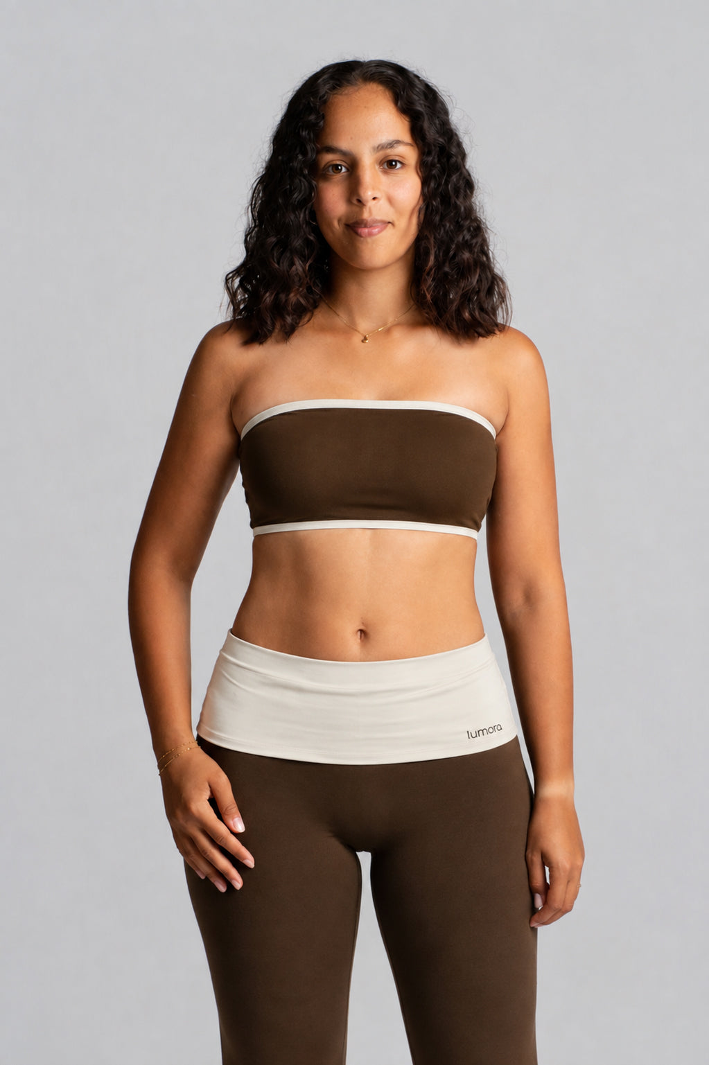 Coffee Brown + Off White