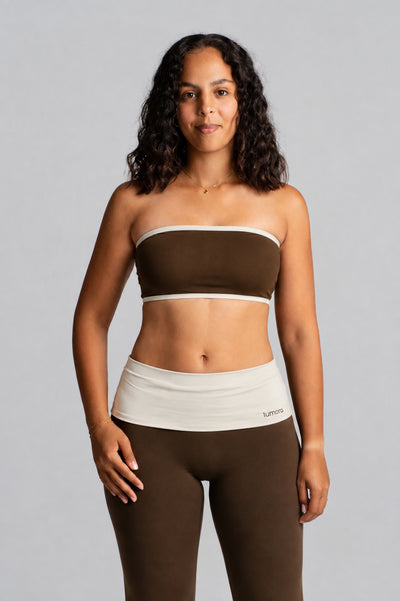 Coffee Brown + Off White
