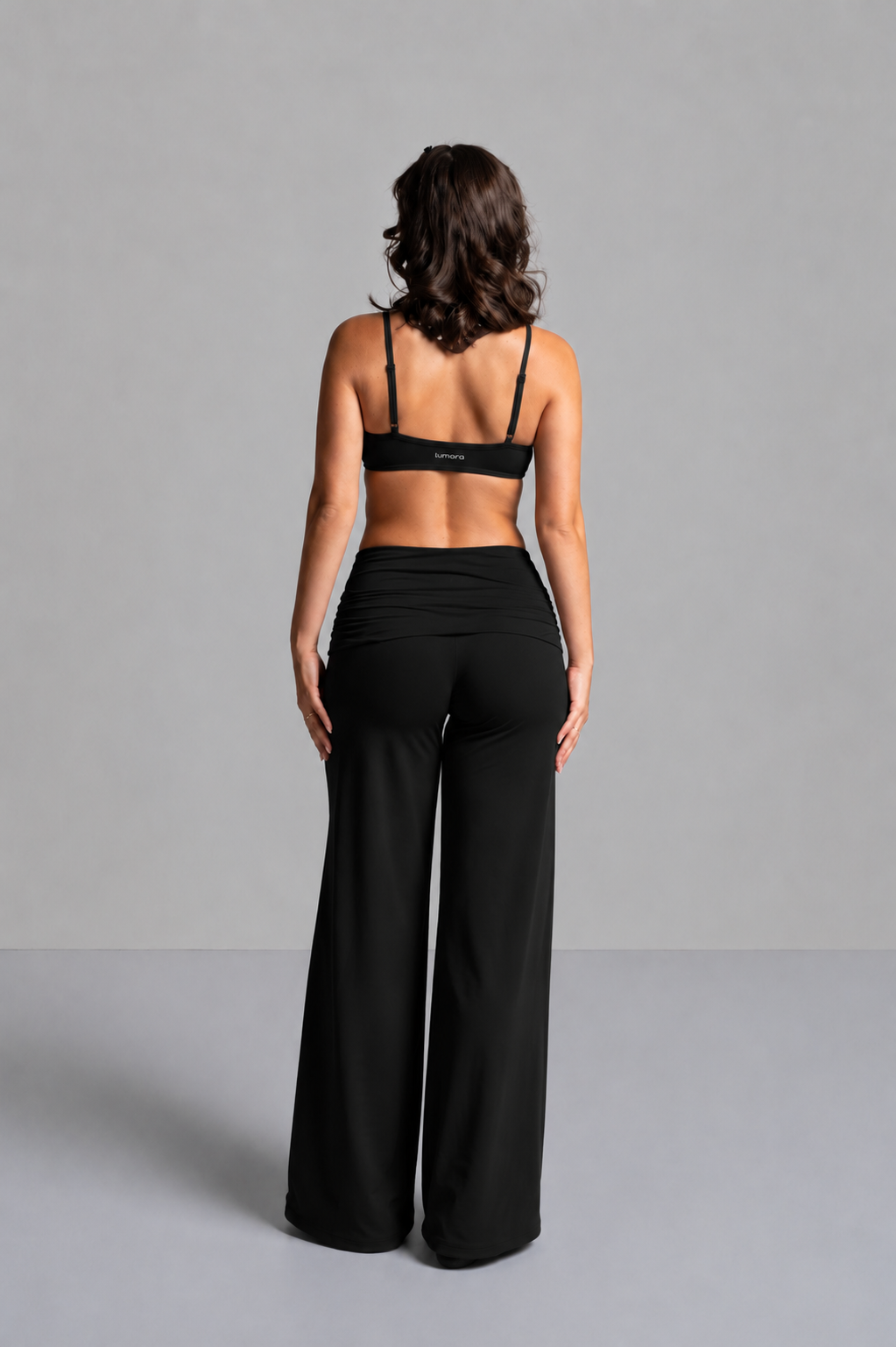 FOLD OVER FLARED LEGGINGS
