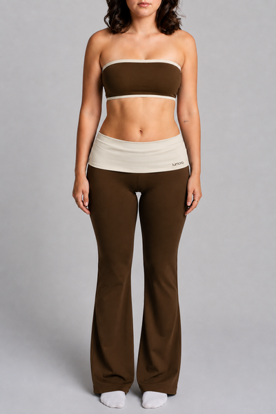 Coffee Brown + Off White