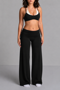 FOLD OVER FLARED LEGGINGS