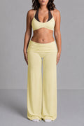 FOLD OVER FLARED LEGGINGS