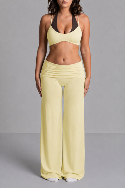FOLD OVER FLARED LEGGINGS