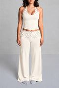 FOLD OVER FLARED LEGGINGS