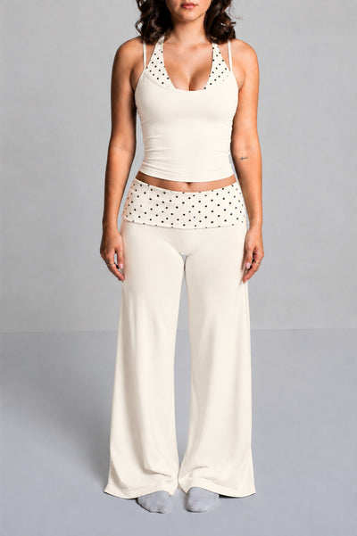 FOLD OVER FLARED LEGGINGS