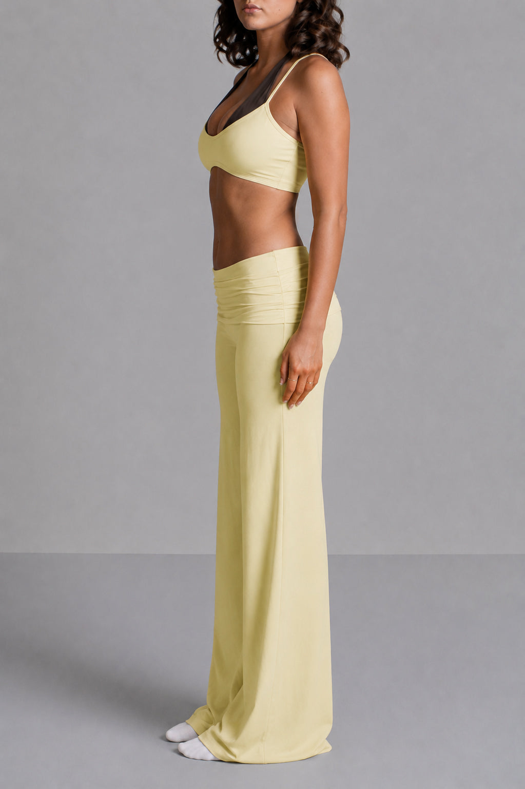 FOLD OVER FLARED LEGGINGS