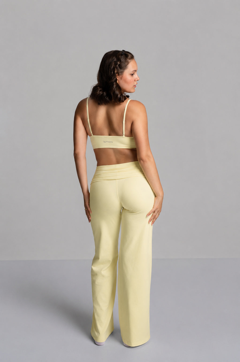 FOLD OVER FLARED LEGGINGS